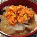 kazufuzi's cooksnap of when they made ねぎキムチ牛丼.