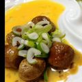 エリーゼS's cooksnap of when they made 簡単！ふわふわな鶏つくねの照焼き.