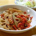 次世代タイトホクロ's cooksnap of when they made れんこんのきんぴら♡簡単に.