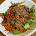 Jeria's cooksnap of when they made 青梗菜と人参のきんぴら.