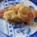 あ☆や☆'s cooksnap of when they made 鮭・玉ねぎ・キノコのフライパン蒸し♪.