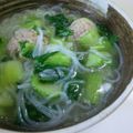 りんばたまま's cooksnap of when they made 青梗菜と肉団子の＊＊春雨スープ.