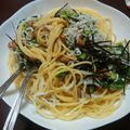 w^_.-w's cooksnap of when they made 簡単すぎる！和風スパゲッティ.
