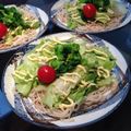 まっきー♪３７'s cooksnap of when they made マヨ＆めんつゆで！！蕎麦サラダ♡.