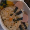おあじみ's cooksnap of when they made ☆ふりかけで。可愛いリスお弁当☆.