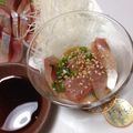 太郎と花子と私's cooksnap of when they made 刺身(まぐろ･イカ)♣和えるだけ中華風.