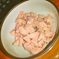 mokun's cooksnap of when they made 魚肉ソーセージ☆わさび酒粕あえ.
