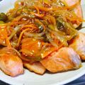 りんちゃんママチロル's cooksnap of when they made ＊余った野菜で鮭の甘酢あんかけ＊.