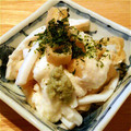 kazu3838's cooksnap of when they made イカとあぶりうす揚げのとろろあえ♪.