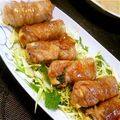 chisat00's cooksnap of when they made 簡単テリッテリ！豆腐の豚バラ巻き.