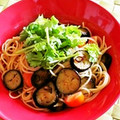 kebeibiko's cooksnap of when they made なすとしその簡単和風パスタ.