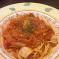 ノリサン's cooksnap of when they made ■アンチョビ＆たっぷり玉葱のトマトパスタ.