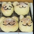 nina_scm's cooksnap of when they made ♡うさぎ＆くまのチョコパン♡.