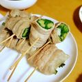 ぺぺぺんぎん's cooksnap of when they made 豚ﾊﾞﾗのわけぎ巻き★塩麹漬け.