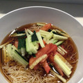 プリティースノー's cooksnap of when they made 超簡単！冷やし中華風トマトそうめん.