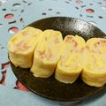 赤い電話's cooksnap of when they made 我が家の『カニカマ卵焼き♪』.