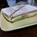 もこもこぱちん's cooksnap of when they made 雛祭りに☆３色レアチーズ＆ムースのケーキ.