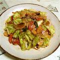 KUMI KUMI's cooksnap of when they made キャベツとお揚げの醤油麹炒め.