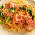 ずーらしあ's cooksnap of when they made 簡単アスパラとベーコンの和風パスタ.