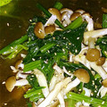 しえちゃん☆'s cooksnap of when they made ほうれん草としめじのお浸し.