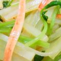熊人すみこ's cooksnap of when they made じゃが芋と三つ葉のお浸し.
