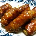 なおなお☆☆'s cooksnap of when they made 豚肉とごぼうの甘辛スティック♪.