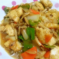 星ホシコ's cooksnap of when they made 鶏肉と野菜の甘辛炒め.