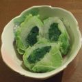 ぱおとまりも's cooksnap of when they made 白菜とにらでロールおひたし.