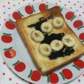 秘密のゆり's cooksnap of when they made チョコ バナナ カスタード トースト.