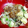 ﾏﾕｺｺ's cooksnap of when they made アボガドとセロリと納豆の蕎麦パスタ.