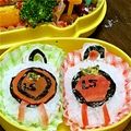 かえま's cooksnap of when they made キャラ弁!!仮面ライダー鎧武ロックシード.