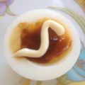 ４番目's cooksnap of when they made ゆでたまご×ソース×マヨネ―ズ.
