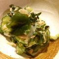 arku's cooksnap of when they made ﾜｶﾒとｷｭｳﾘとﾂﾅと玉ねぎの酢の物.