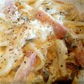 きんこ☆'s cooksnap of when they made カルボナーラ風焼きうどん.