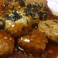 ひなちゅまま's cooksnap of when they made 豚ひき肉とエノキの甘辛つくね.