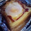vlcnmai's cooksnap of when they made マヨチーズ☆目玉トースト.