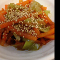shira＊'s cooksnap of when they made 捨てないで！おいしい大根皮きんぴら.