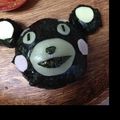 ももモン☆'s cooksnap of when they made 簡単☆可愛い♪キャラ弁☆くまモン弁当☆.