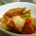 mikaronYK's cooksnap of when they made 春ｷｬﾍﾞﾂと厚揚げみそ炒め.