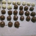 MaRiNaaaa♪'s cooksnap of when they made 簡単にサクホロ◆チョコがけスノーボール.