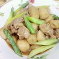 sachi1229's cooksnap of when they made 鶏肉と里芋のオイスター煮.