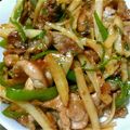 みかすず's cooksnap of when they made じゃがいもと豚肉のチンジャオロース風.