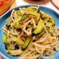 トシコのムスメ's cooksnap of when they made 簡単・早い☆モヤシとキュウリのナムル風.
