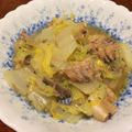 sArisaRi7's cooksnap of when they made 缶詰で味付けいらず！白菜とサバ缶の煮物.