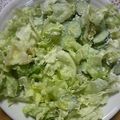 ７７５４'s cooksnap of when they made レタスときゅうりで簡単サラダ.
