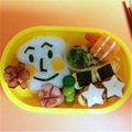 りなりんた's cooksnap of when they made キャラ弁☆しょくぱんまん!!電車にのる.