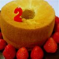 ちゃいﾁｬﾝ's cooksnap of when they made 簡単しっとりふわふわツノ立シフォンケーキ.
