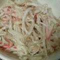 なんだッッ's cooksnap of when they made ほんだしで☆もやしカニカマサラダ.