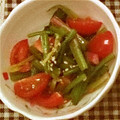 ＊みぃ子＊'s cooksnap of when they made ほうれん草とトマトの中華風サラダ　どすぇ.