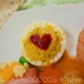 AyakoOOOOO's cooksnap of when they made ＊お弁当1品＊ゆで卵deおかず.